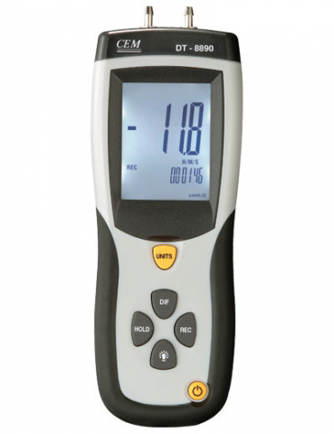 Дифференциальный цифровой манометр CEM DT-8890, фото №30