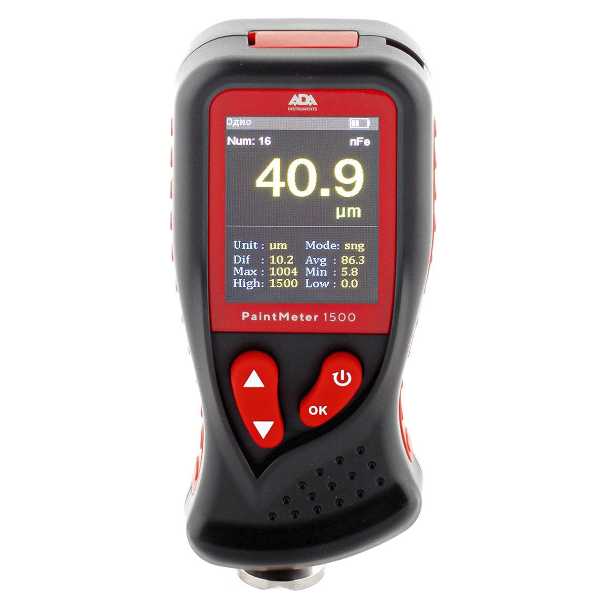 Толщиномер лакокрасочного покрытия ADA PaintMeter 1500, фото №30